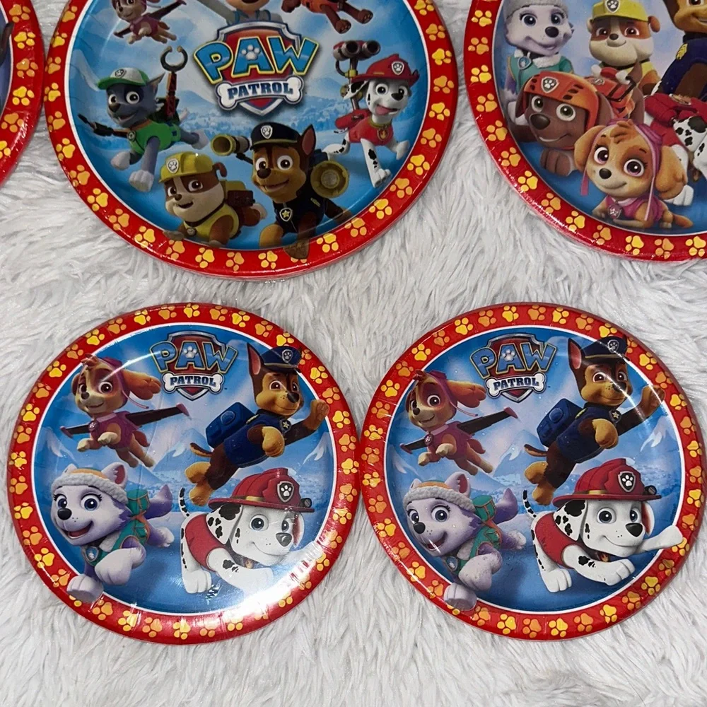 Paw Patrol Party Set - Invitations Plates Napkins Tablecover Lot